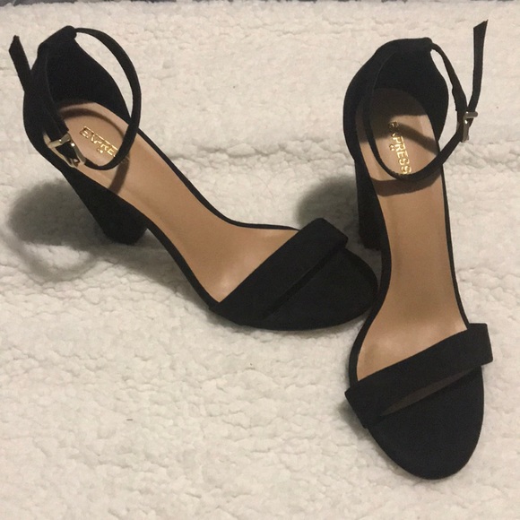 Black Suede Heels - Picture 1 of 1